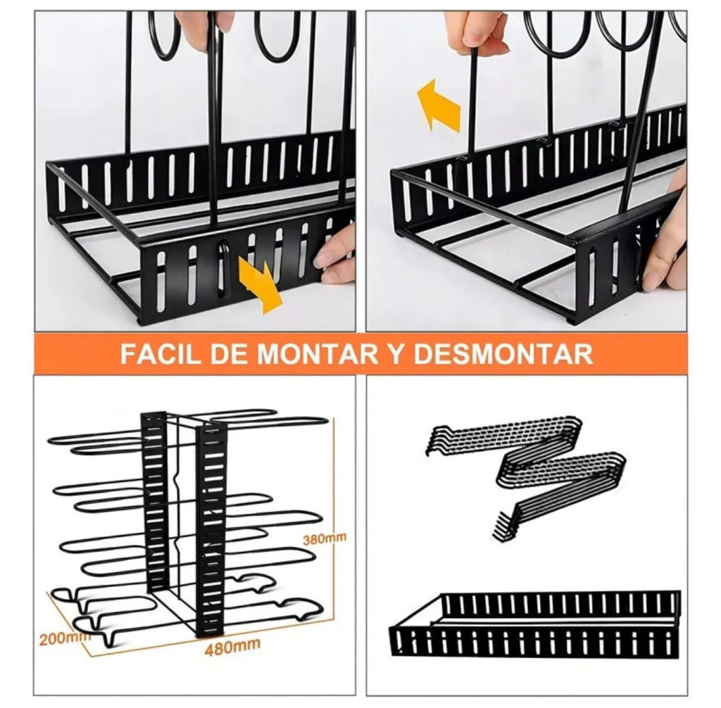 Organizador Ollas Y Sartenes Ajustable